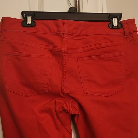 The Limited Denim 678 Red Skinny Ankle Jeans Size 10 - Picture 5 of 9